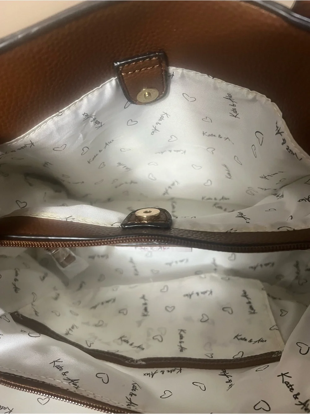 Classic Pebbled Brown Leather Shoulder Bag with Top Handles